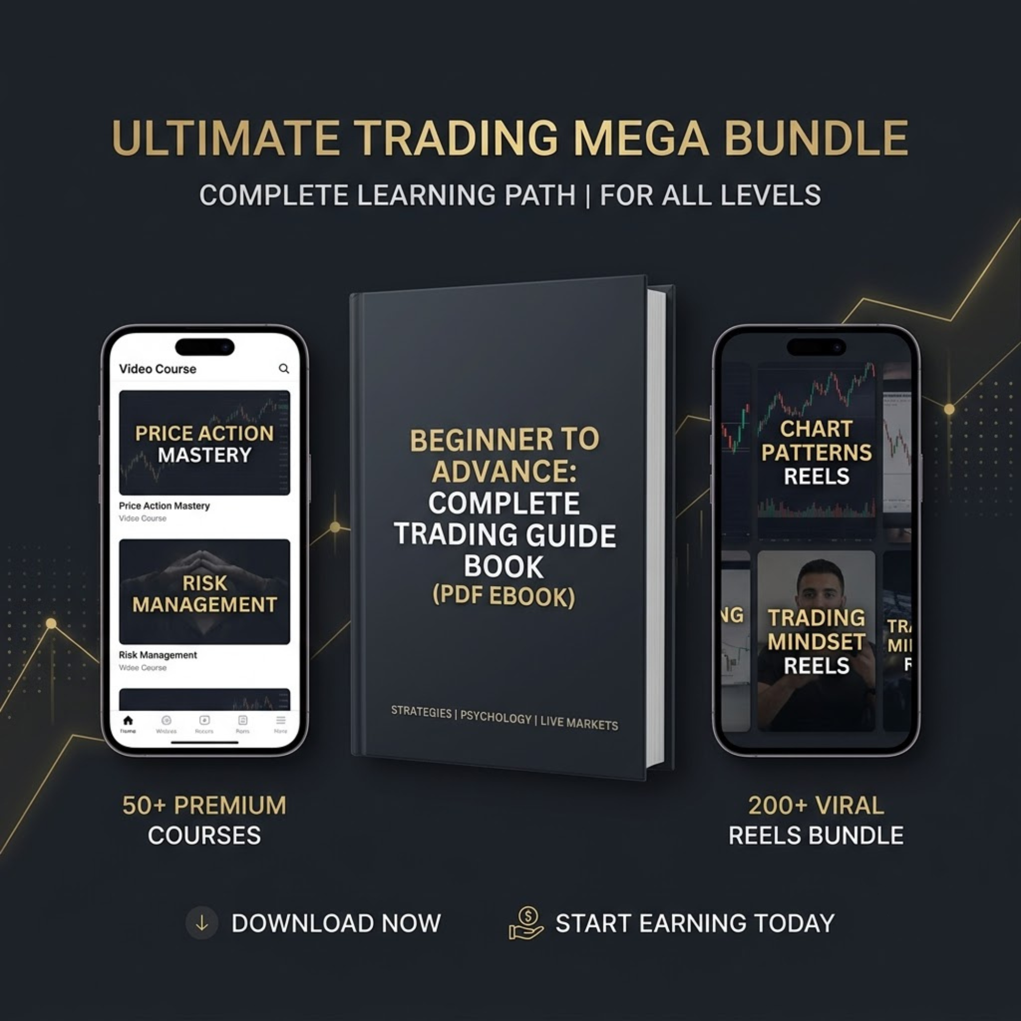 Ultimate Trading Mega Bundle — 50+ Courses + 200+ Viral Reels